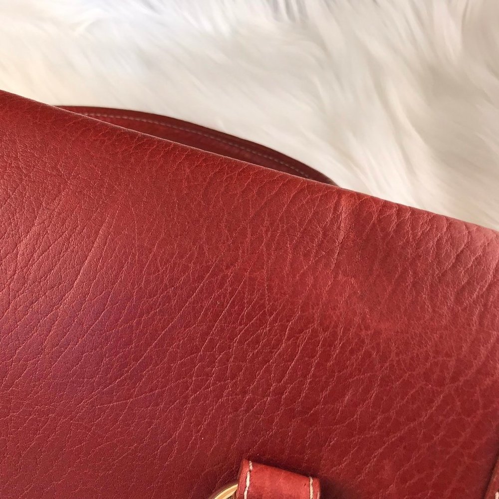 Dolce & Gabbana Cognac Pebbled Leather Satchel - Picture 6 of 16